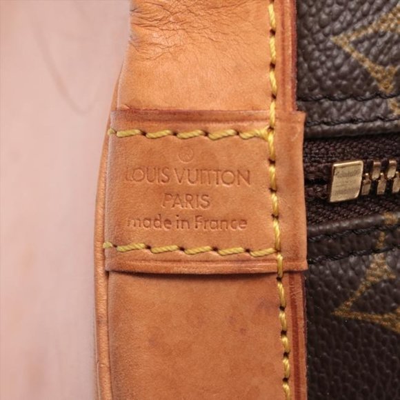 Louis Vuitton Alma W Pm W Lock Brown Monogram Canvas Tote - Picture 2 of 11